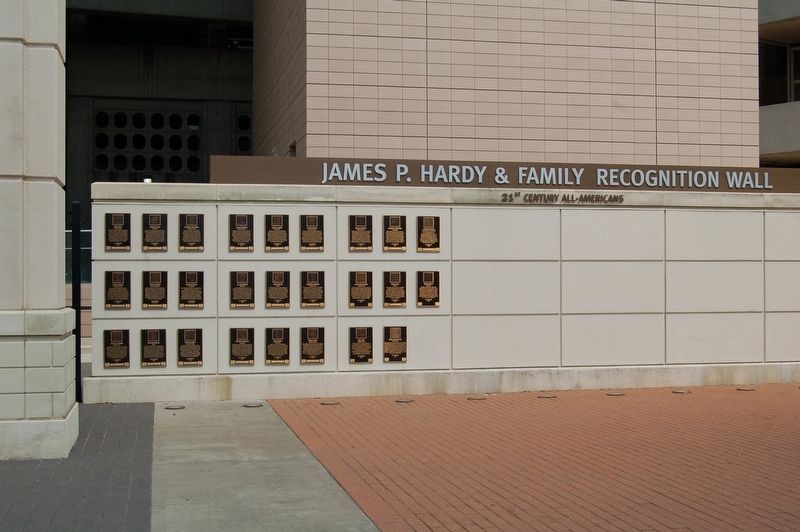 James P. Hardy & Family Recognition Wall. image. Click for full size.