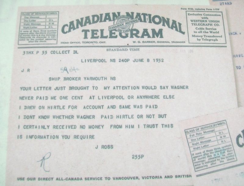 Telegram on Rum Running Marker image. Click for full size.