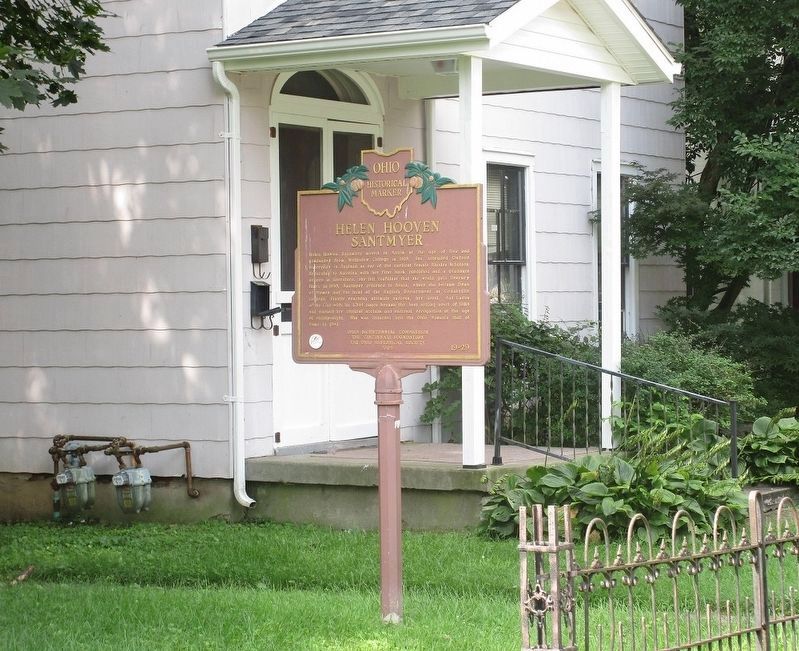 Helen Hooven Santmyer Marker. Click for full size. Helen Hooven Santmyer Marker image. Click for full size.
