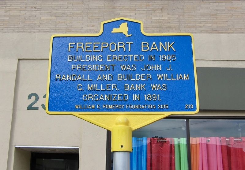 Freeport Bank Marker image. Click for full size.