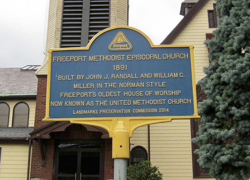 Freeport Methodist Episcopal Church Marker image. Click for full size.