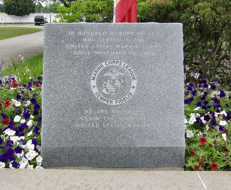 Marine Corps Memorial Marker image. Click for more information.