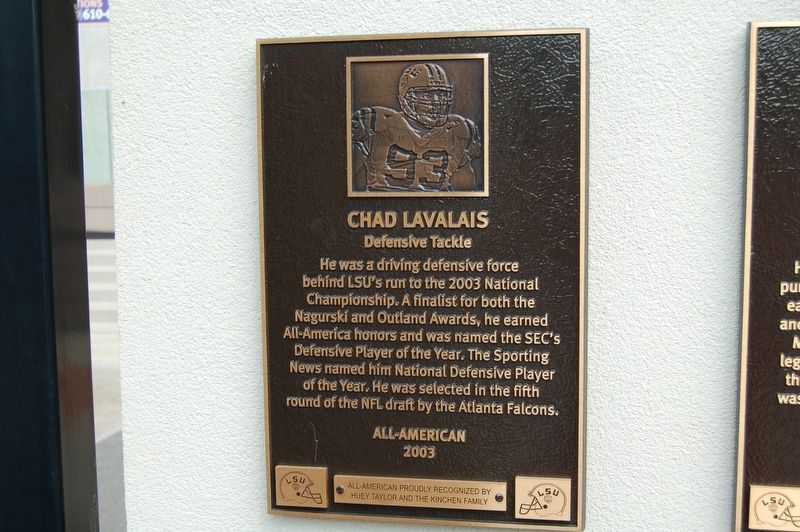Chad Lavalais Marker image. Click for full size.