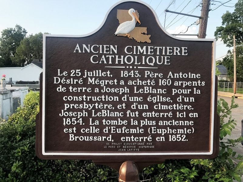 Ancien Cimetiere Catholique Marker image. Click for full size.