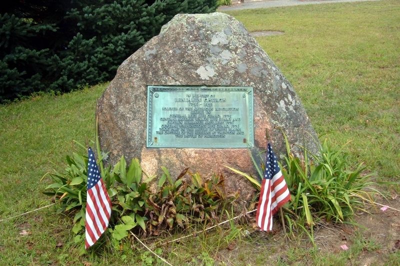 Benjamin Church Marker. Click for full size. Benjamin Church Marker image. Click for full size.