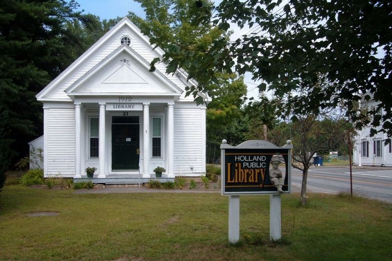 Nearby, the town library image. Click for full size.