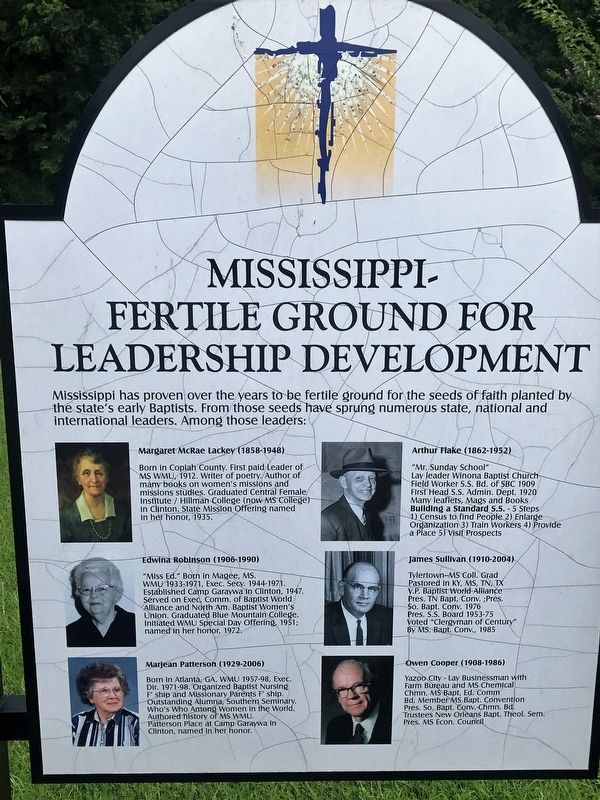 Mississippi- Fertile Ground for Leadership Development Marker image. Click for full size.