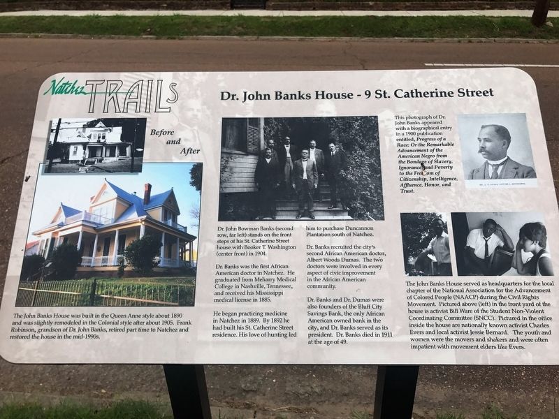 Dr. John Banks House - 9 St. Catherine Street Marker image. Click for full size.