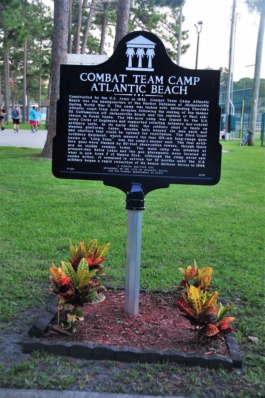 Combat Team Camp Atlantic Beach Marker image. Click for full size.