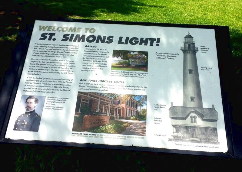 Welcome to St. Simons Light Marker image. Click for full size.
