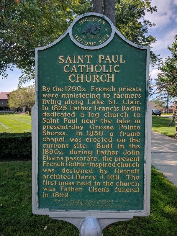 Saint Paul Catholic Church Marker - Side 1 image. Click for full size.