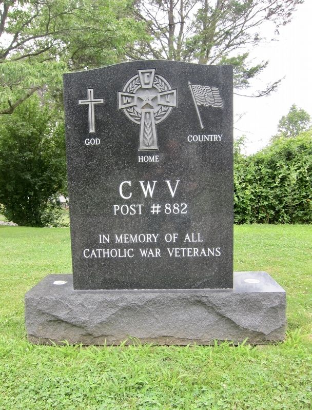 Catholic War Veterans Memorial Marker image. Click for full size.