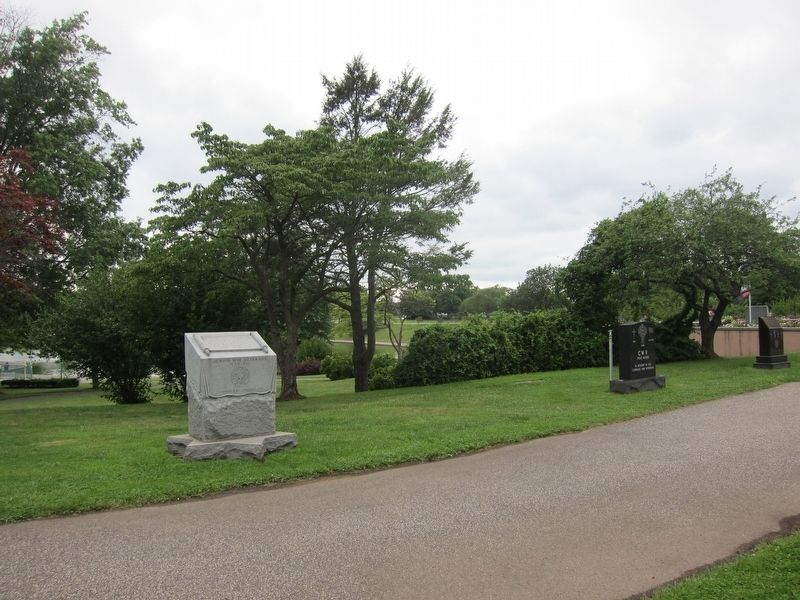 Catholic War Veterans Memorial Marker - Wide View. Click for full size. Catholic War Veterans Memorial Marker - Wide View image. Click for full size.