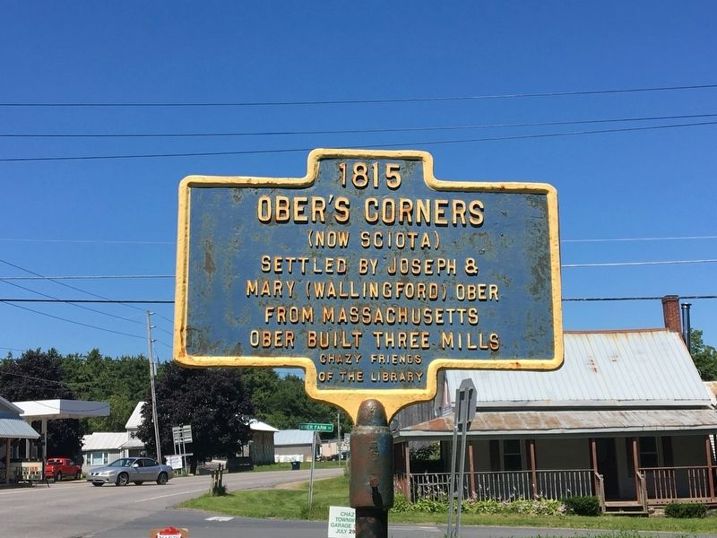 Ober's Corners Marker. Click for full size. Ober's Corners Marker image. Click for full size.