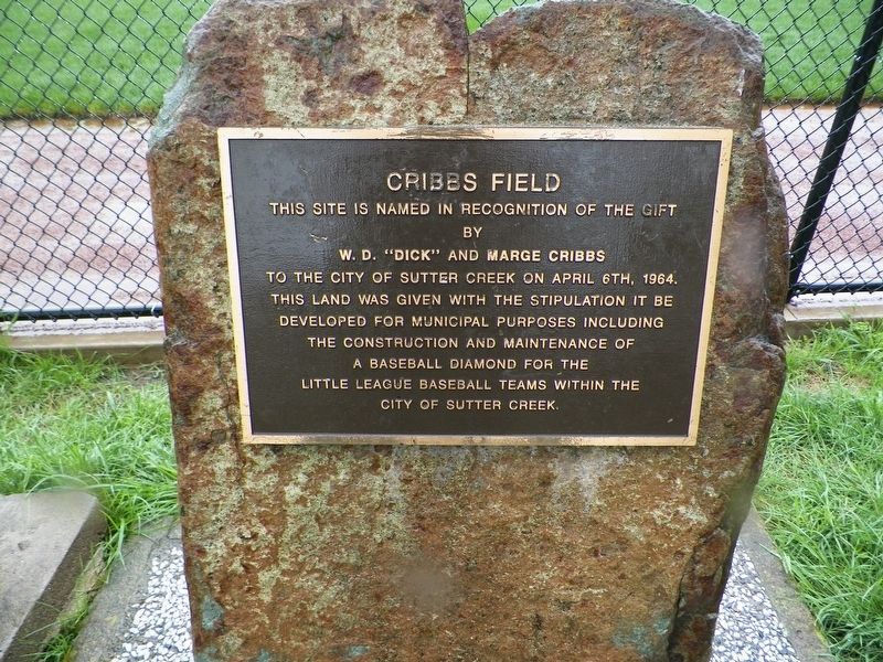 Cribbs Field Marker image. Click for full size.