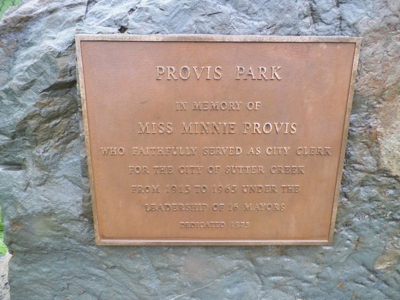 Provis Park Marker image. Click for full size.