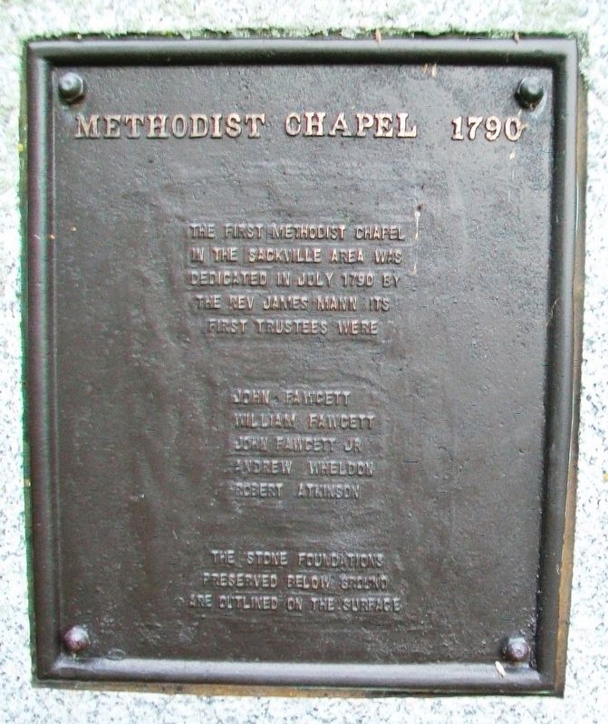 Methodist Chapel 1790 Marker. Click for full size. Methodist Chapel 1790 Marker image. Click for full size.