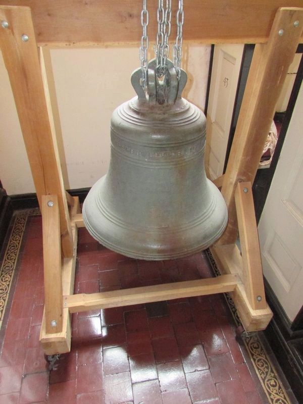 Bell inside Christ Church image. Click for full size.