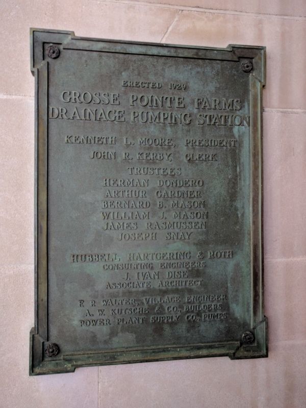 Grosse Pointe Farms Sewage Pumping Station image. Click for full size.