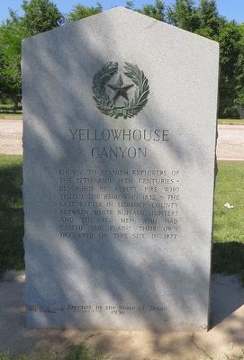 Yellowhouse Canyon Marker. Click for full size. Yellowhouse Canyon Marker image. Click for full size.