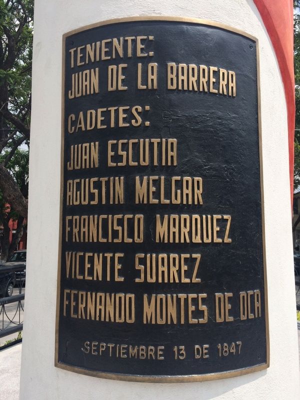 The Children Heroes of the Battle of Chapultepec Marker image. Click for full size.