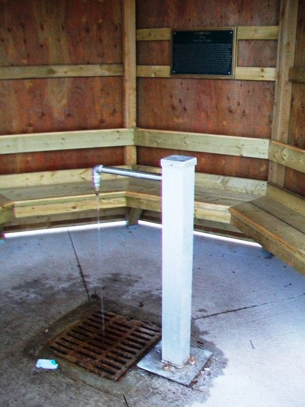 1919 Booster Pump Marker and Artesian Well image. Click for full size.