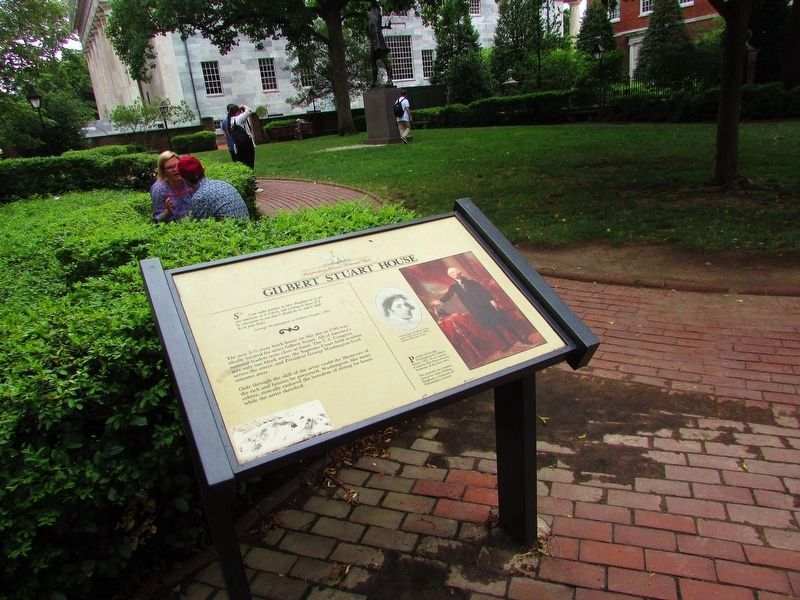 Gilbert Stuart House Marker. Click for full size. Gilbert Stuart House Marker image. Click for full size.