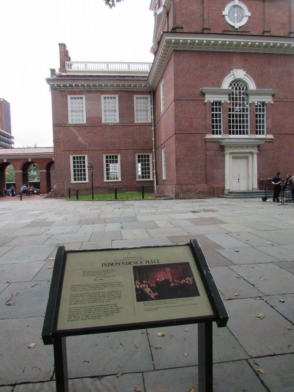 Independence Hall Marker. Click for full size. Independence Hall Marker image. Click for full size.