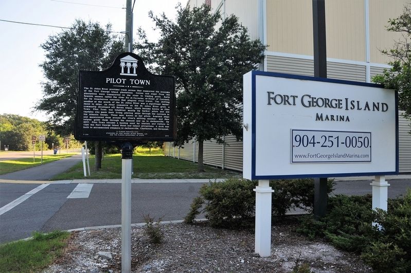 Pilot Town/Napoleon Bonaparte Broward Marker image. Click for full size.
