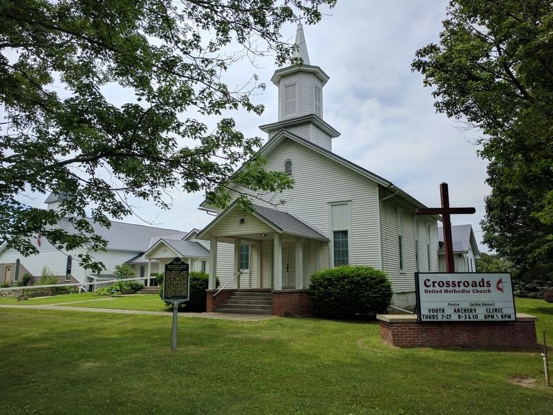 Williamston Center United Methodist Church and Marker image. Click for full size.