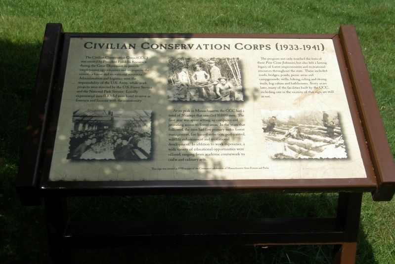 Civilian Conservation Corps (1933-1941) Marker image. Click for full size.
