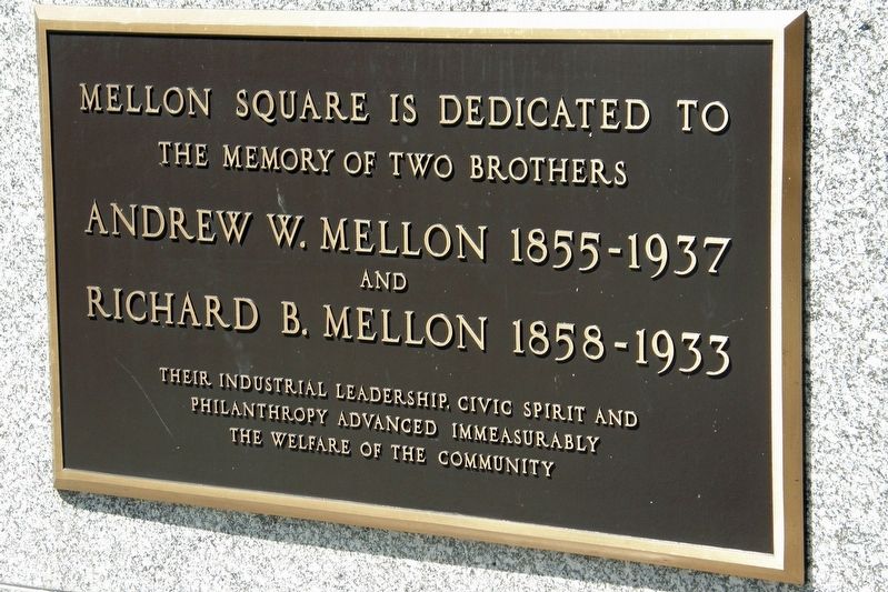 Mellon Square Marker image. Click for full size.