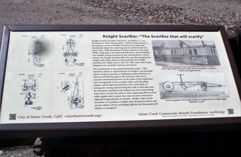 Knight Scarifier – “The Scarifier that will scarify” Marker. Click for full size. Knight Scarifier – “The Scarifier that will scarify” Marker image. Click for full size.