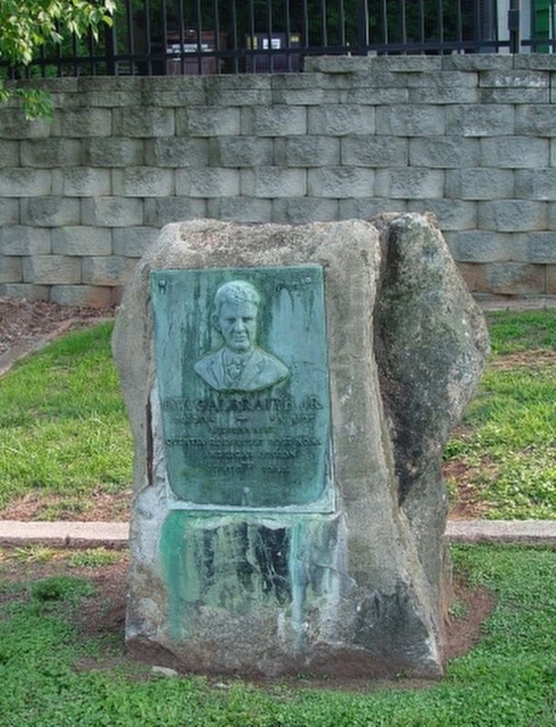 F.W. Galbraith, Jr. Marker in Greenville. Click for full size. F.W. Galbraith, Jr. Marker in Greenville image. Click for full size.