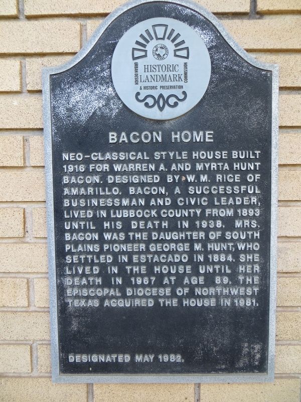 Bacon Home Marker image. Click for full size.