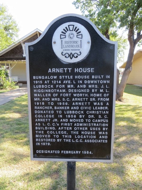 Arnett House Marker image. Click for full size.