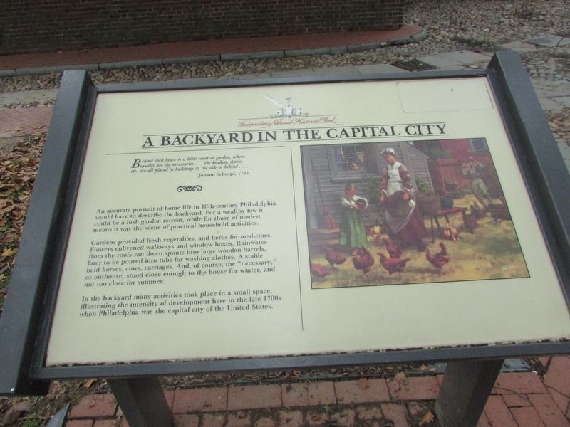 A Backyard in the Capital City Marker image. Click for full size.