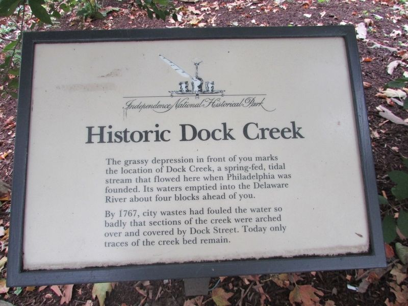 Historic Dock Creek Marker image. Click for full size.
