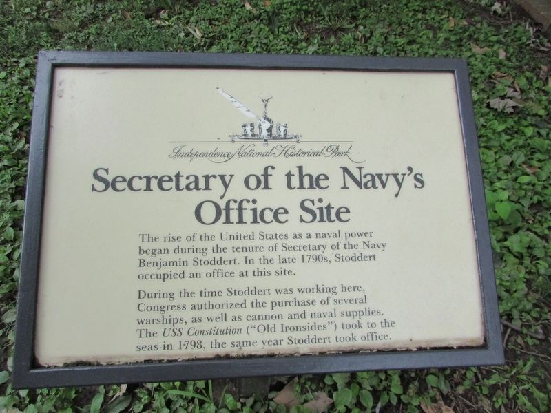 Secretary of the Navy�s Office Site Marker image. Click for full size.
