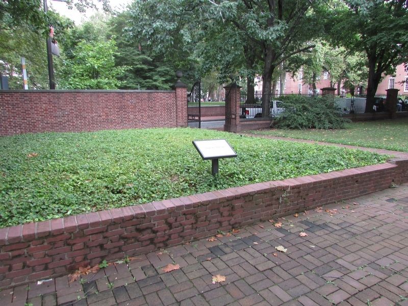 Surgeons’ Hall Site Marker. Click for full size. Surgeons’ Hall Site Marker image. Click for full size.