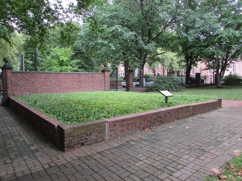 Surgeons’ Hall Site Marker. Click for full size. Surgeons’ Hall Site Marker image. Click for full size.