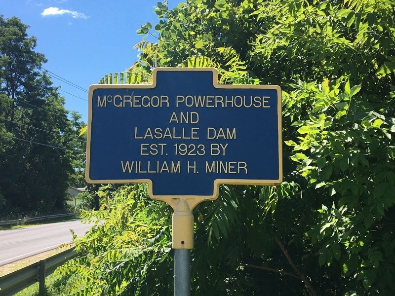 McGregor Powerhouse Marker. Click for full size. McGregor Powerhouse Marker image. Click for full size.