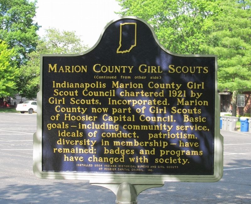Marion County Girl Scouts Marker image. Click for full size.