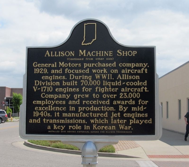 Allison Machine Shop Marker (side 2) image. Click for full size.