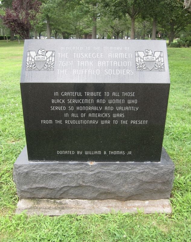 African-American Veterans Memorial Marker. Click for full size. African-American Veterans Memorial Marker image. Click for full size.
