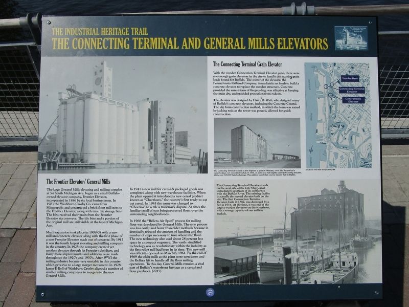 The Connecting Terminal and General Mills Elevators Marker image. Click for full size.