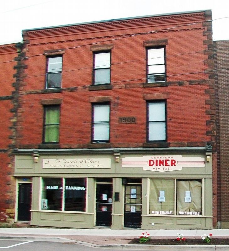 The Henderson Block and Marker. Click for full size. The Henderson Block and Marker image. Click for full size.