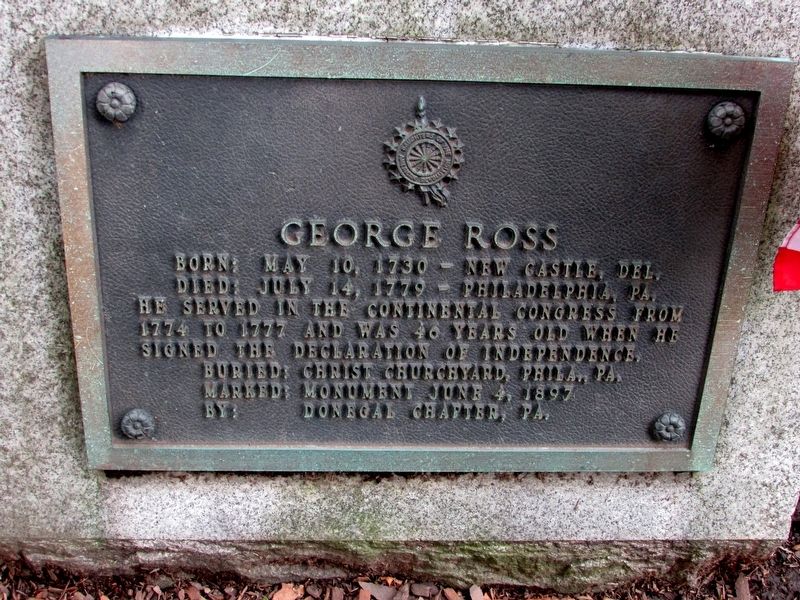 George Ross Marker image. Click for full size.