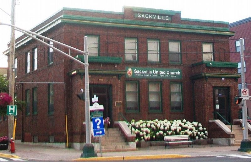 Former Town Hall and Marker. Click for full size. Former Town Hall and Marker image. Click for full size.
