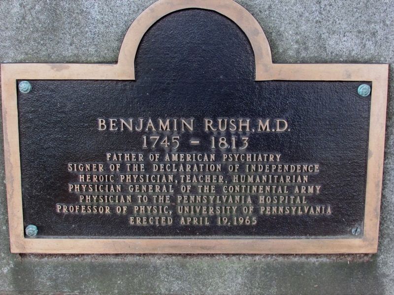 Benjamin Rush, M.D. Marker image. Click for full size.